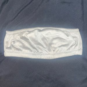 skims small velour bandeau in smoke